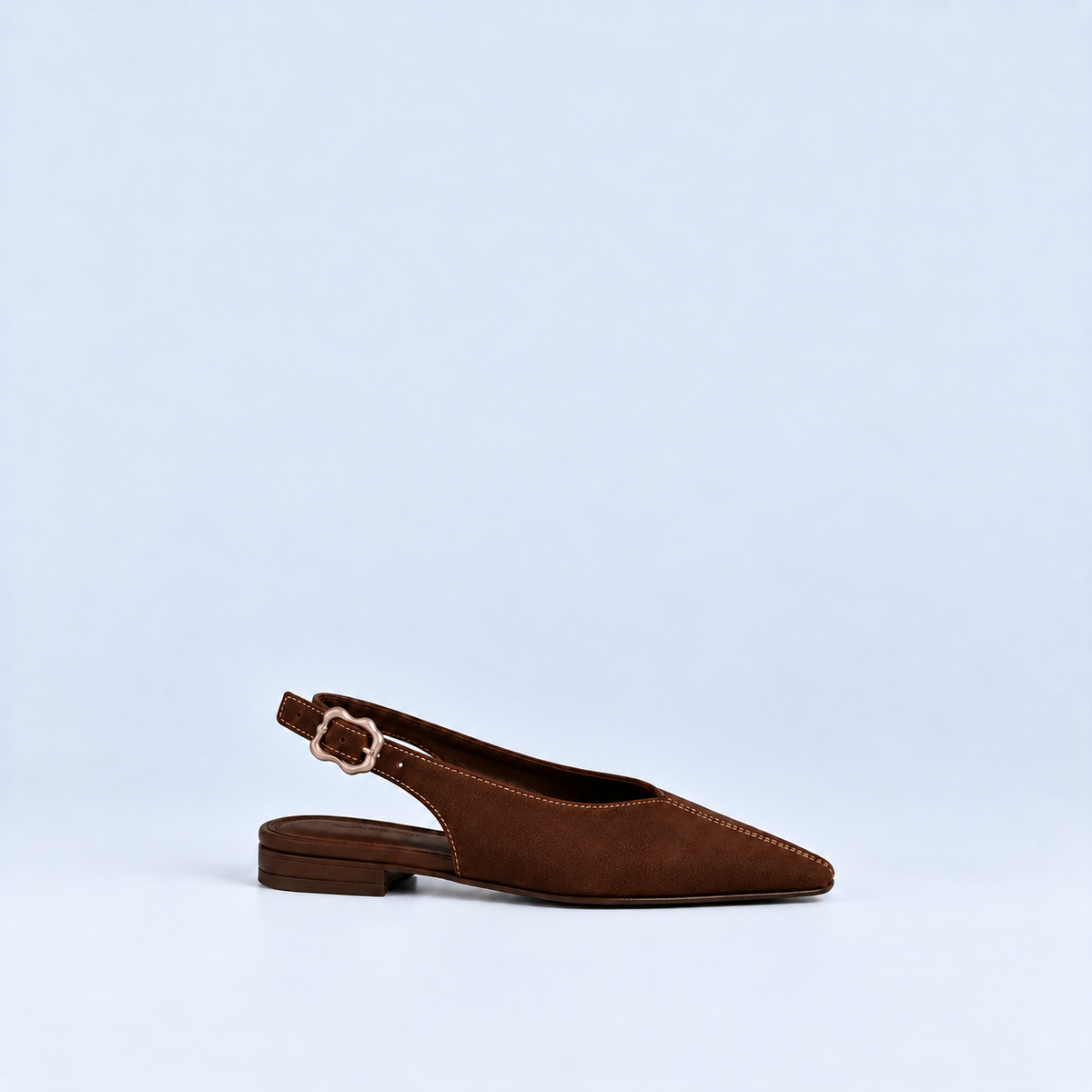 The Fiona brown suede — side view