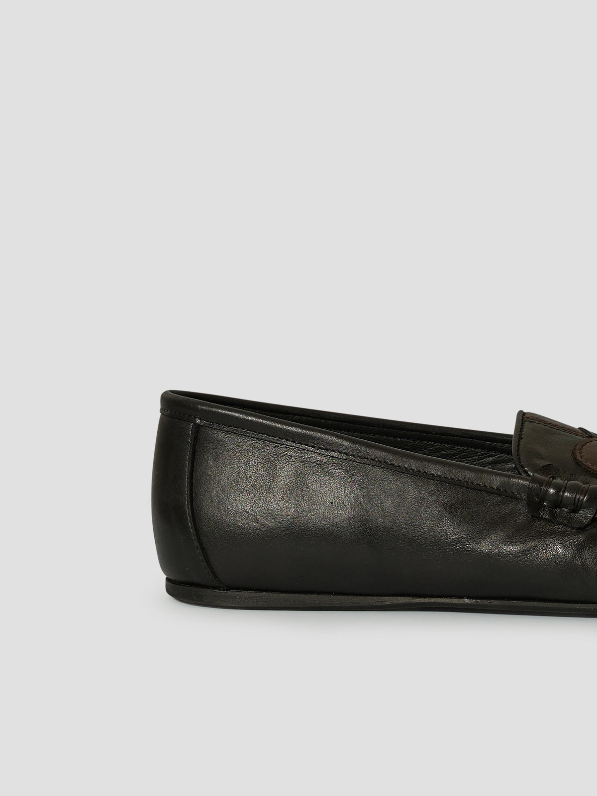 The Serena Heart Black and Brown Leather — view 3