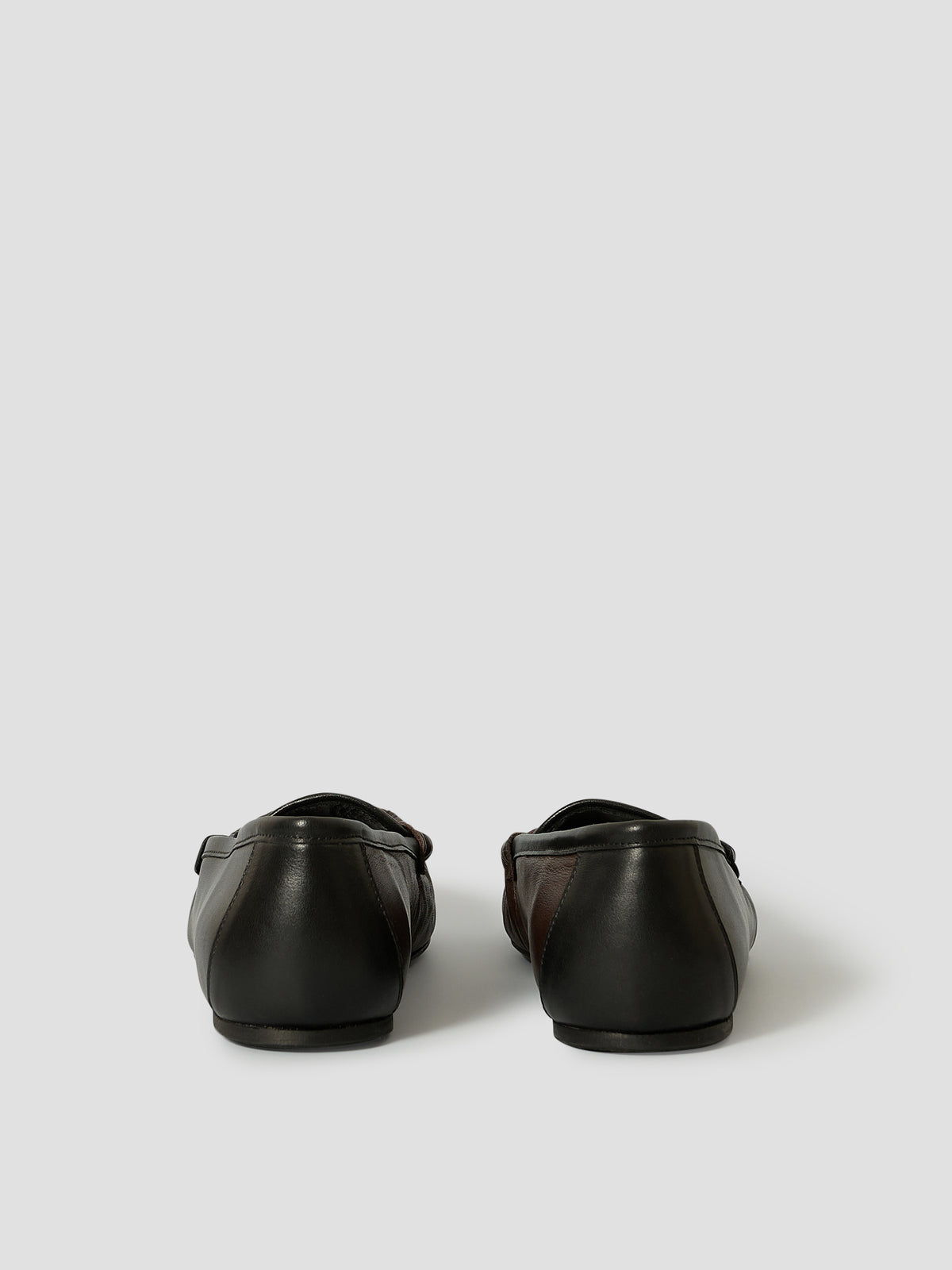 The Serena Heart Black and Brown Leather — view 4