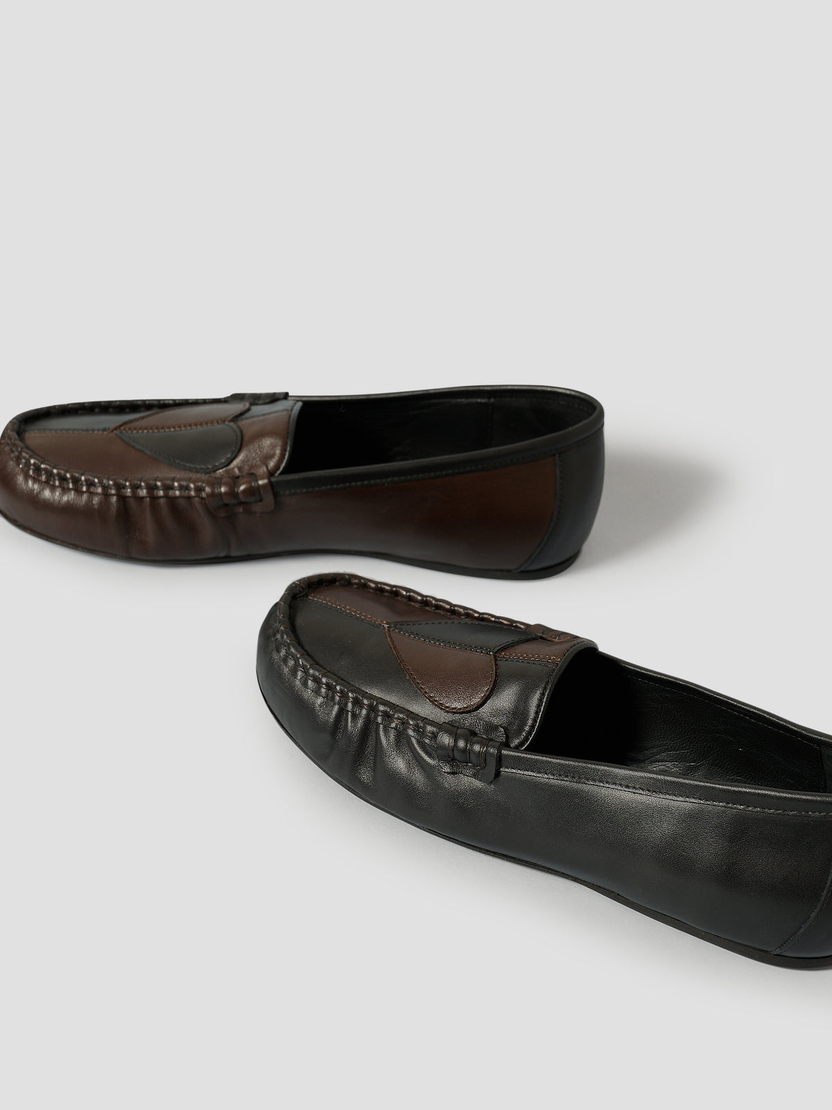 The Serena Heart Black and Brown Leather — view 5